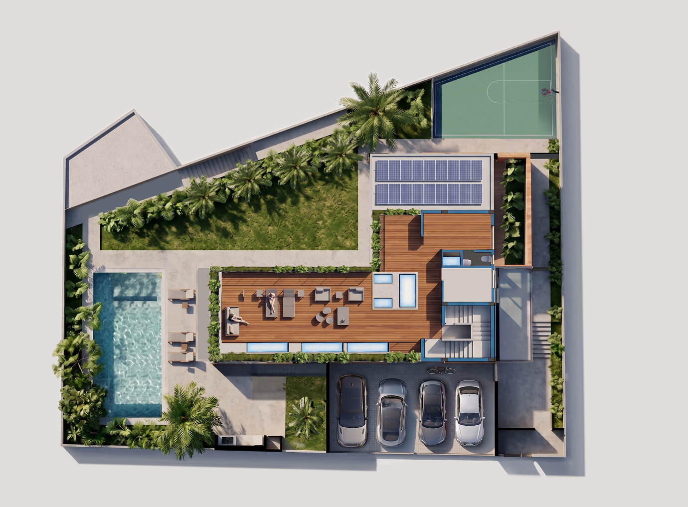 Planta baixa do rooftop
